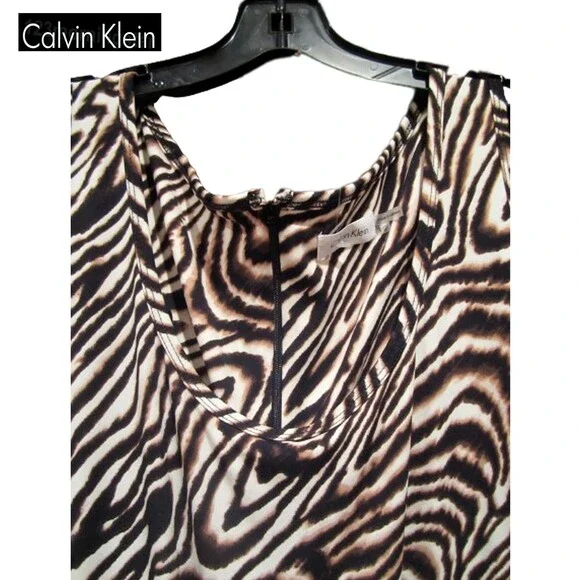 Calvin Klein NEW Black Combo Drawstring Sleeveles Jumpsuit - Picture 6 of 10